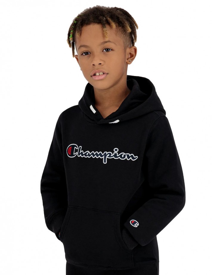 Icons Bambino Felpa Champion 12 Anni CHAMPION Rochester Logo Nero