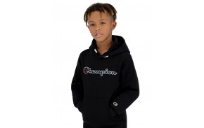 CHAMPION Rochester Logo - Noir - Sweat à capuche enfants (kid)