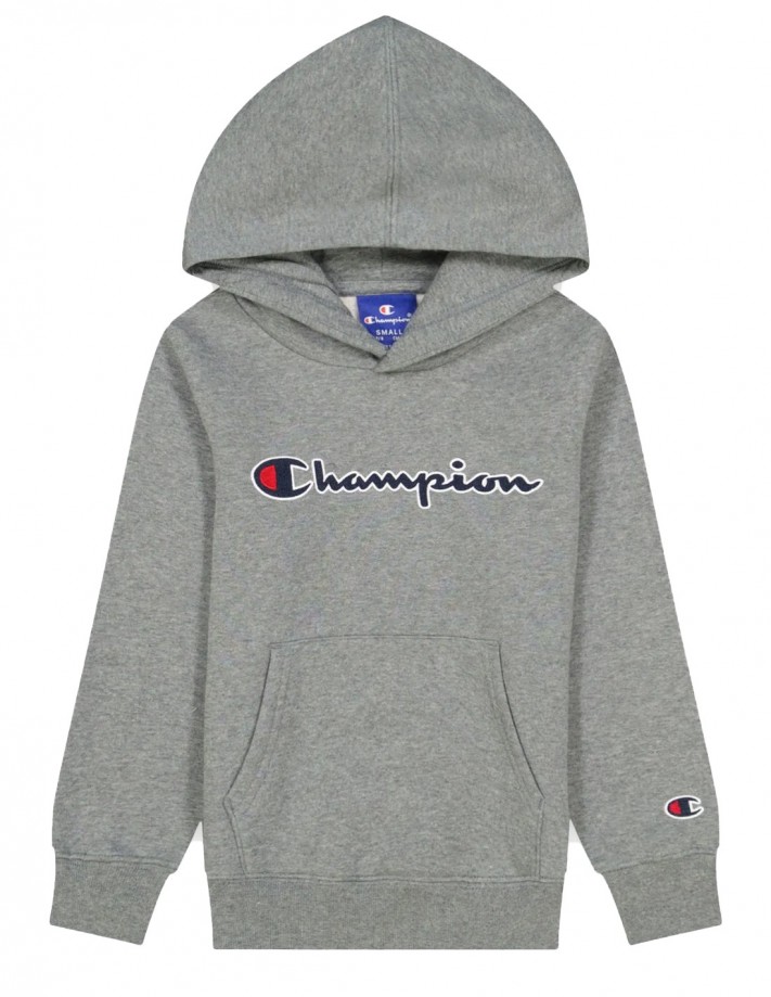 CHAMPION Rochester Logo - Gris - Sweat à capuche