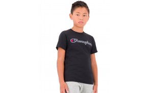  CHAMPION Rochester Logo - Noir - T-shirt enfant (face)