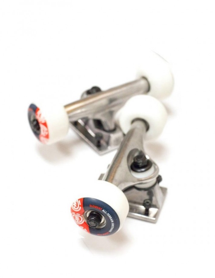 ELEMENT 5.5'' Raw + Roues - Paire de Trucks de skate