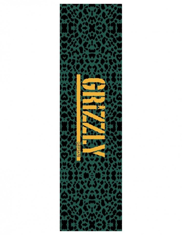 GRIZZLY Green Cheetah - Grip de skate