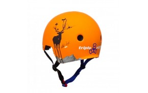 Casque Skate Triple Eight Brainsaver Orange Back