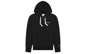 CHAMPION Rochester Logo - Noir - Sweat à capuche zippé