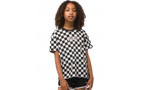 VANS Checkers Crew - Marshmallow/Black - T-shirt