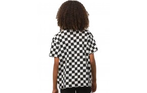  VANS Checkers Crew - Marshmallow/Black - T-shirt (dos)