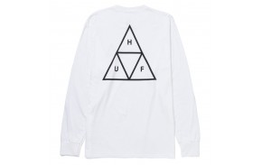 HUF T Essential TT - Blanc - T-shirt Manches Longues (dos)