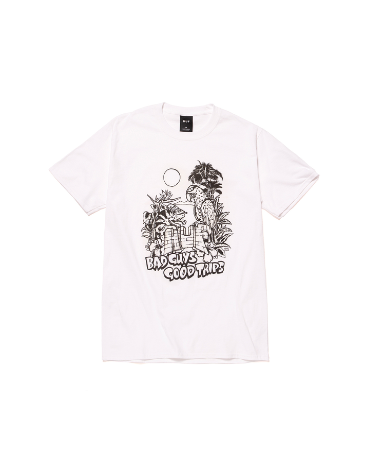 HUF Vacation UV Color - White - T-shirt