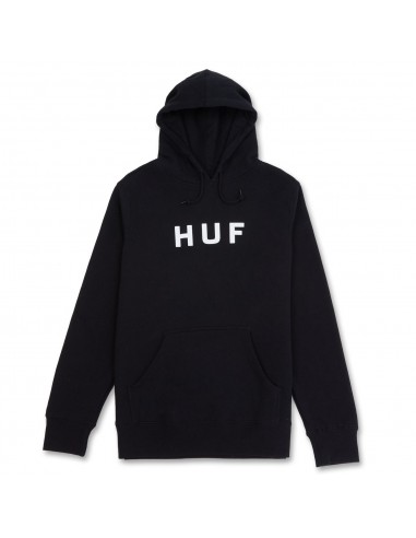 HUF Essentials OG Logo - Black - Hoodie
