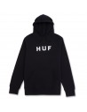 HUF Essentials OG Logo - Negro - Sudadera con capucha