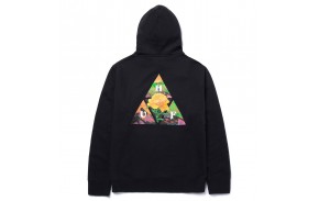 HUF New Dawn TT - Black - Hoodie (dos)