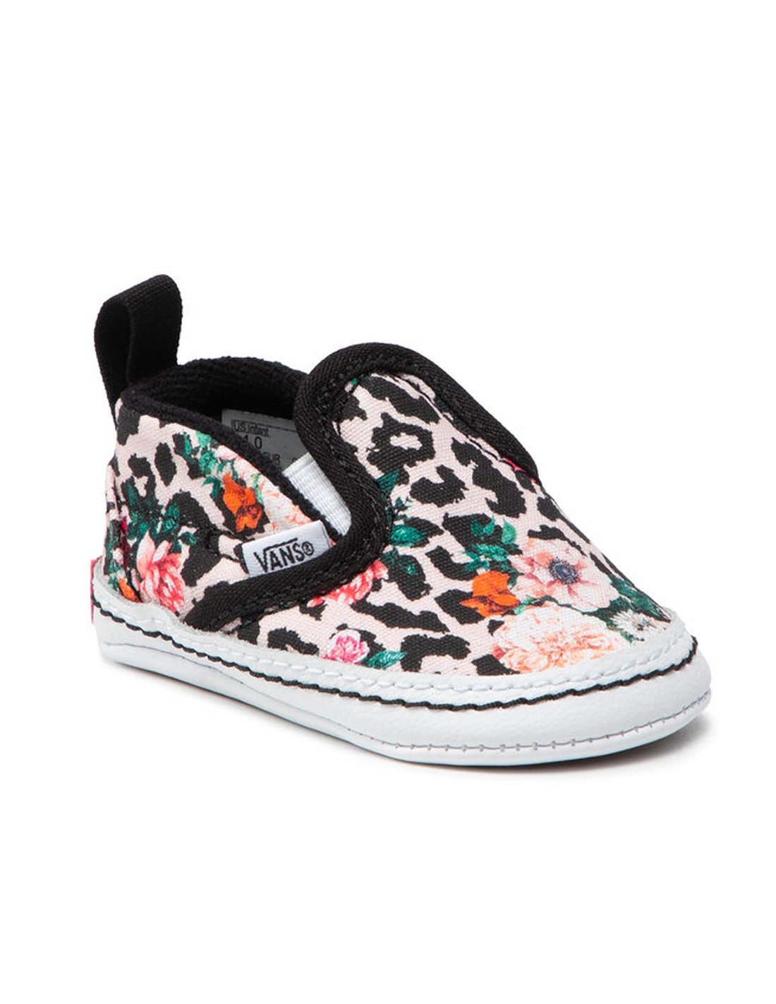 herten Voor u Nutteloos VANS Slip-On V Crib - Leopard Floral - Baby Shoes