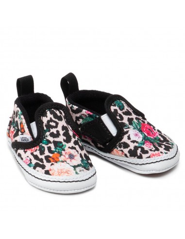 VANS Slip-On V Crib - Leopard Floral - Chaussures Bébé