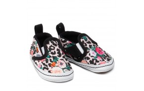 VANS Slip-On V Crib - Leopard Floral - Chaussures Bébé