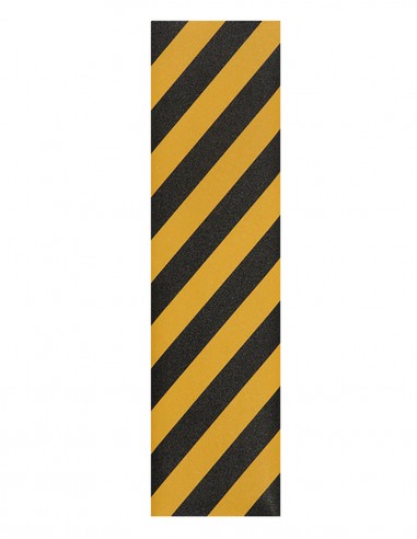 Jessup Skateboard Griptape Single Sheet Of Colour Grip Black/Yellow Stripe 9" 