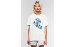 SANTA CRUZ Screaming Hand - Barely Blue - T-shirt Femmes