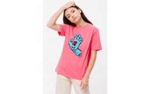 SANTA CRUZ Screaming Hand - Pink Limonade - T-shirt Femmes (face)