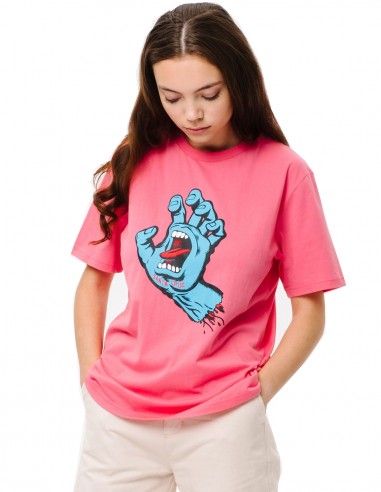 SANTA CRUZ Screaming Hand - Pink Limonade - T-shirt Femmes