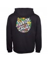 SANTA CRUZ Dressen Pup Dot Hood - Schwarz - Kapuzenpulli