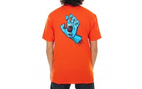 SANTA CRUZ Screaming hand chest tee - Orange - T-shirt (dos)