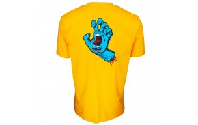 SANTA CRUZ Screaming Hand Chest - Jaune - T-shirt (dos)