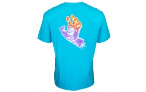 SANTA CRUZ Bogus Hand Fade - Bleu - T-shirt (dos)