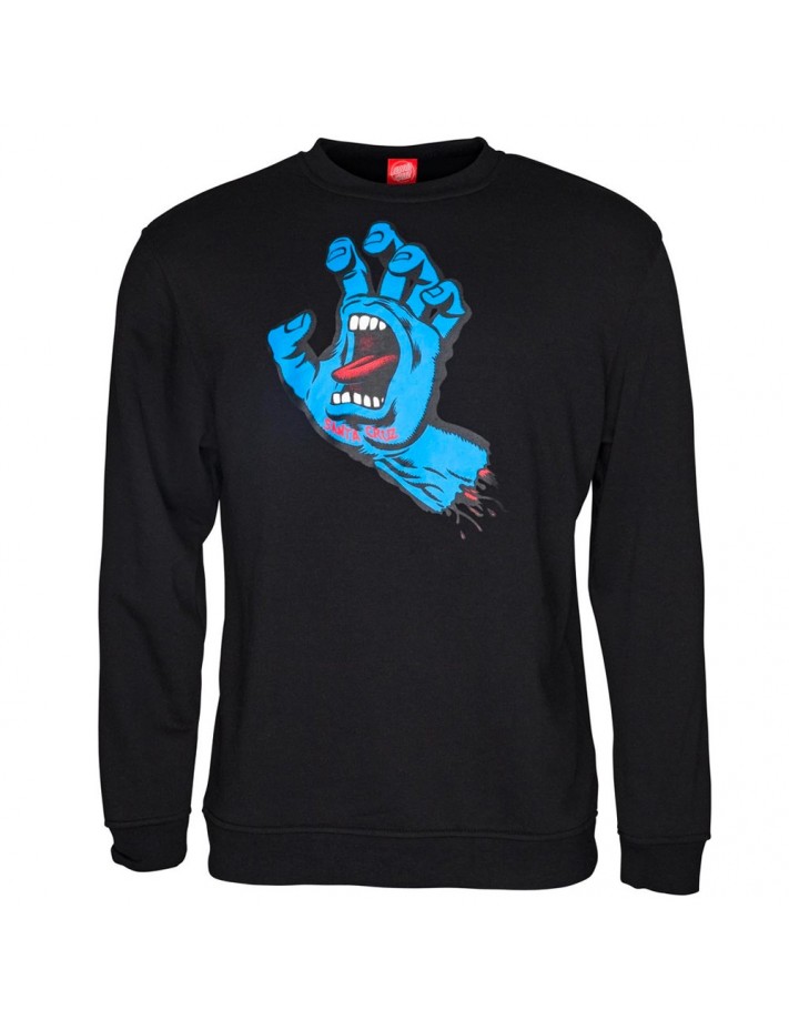 SANTA CRUZ Screaming hand - Noir - Crewneck