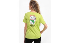 SANTA CRUZ Lucky Cat - Green Glow - T-shirt Femmes (dos)