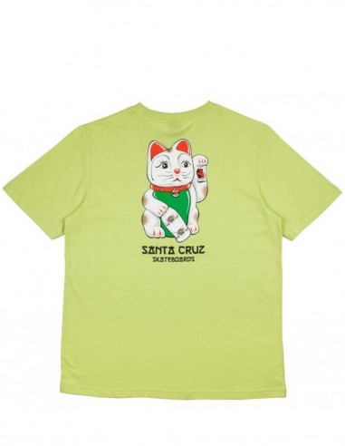 SANTA CRUZ Lucky Cat - Green Glow - T-shirt Femmes