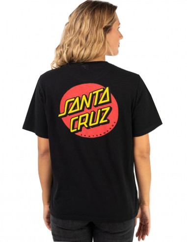 SANTA CRUZ Classic Dot - Black - T-shirt Femmes (dos)