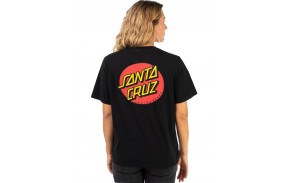 SANTA CRUZ Classic Dot - Black - T-shirt Femmes (dos)