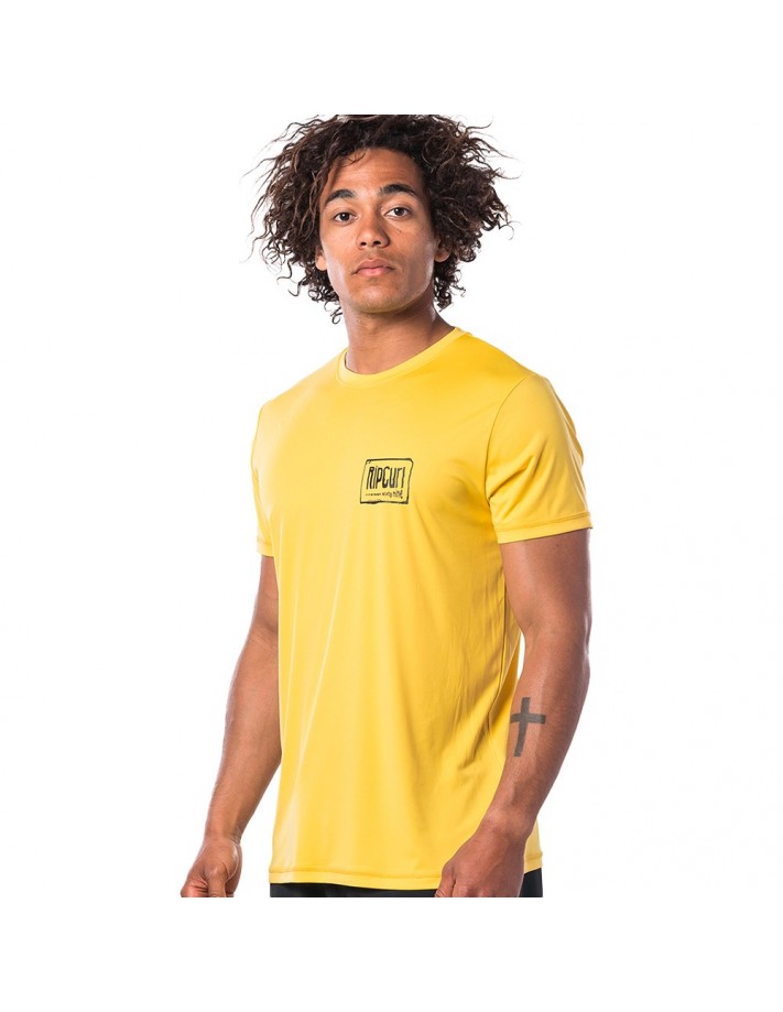 RIP CURL Native Glitch - Jaune - T-shirt