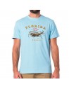 RIP CURL Destination Surf - Bleu - T-shirt