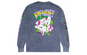 RIPNDIP Topanga Bandit - Gris - T-shirt à manches longues (dos)