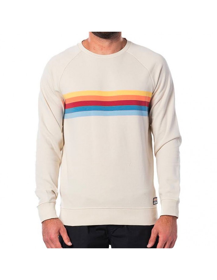 RIP CURL Sunsearise - Blanc cassé - Crewneck de face