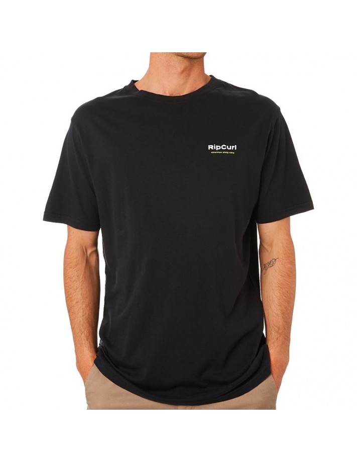 RIP CURL Glitch - Black - T-shirt