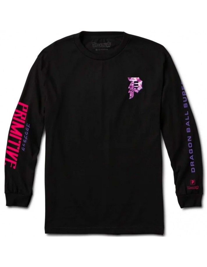 PRIMITIVE  Goku - Pink/Black - Long sleeve t-shirt