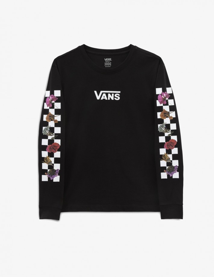 VANS Shnabby L S BF Black T shirt manches longues Femmes