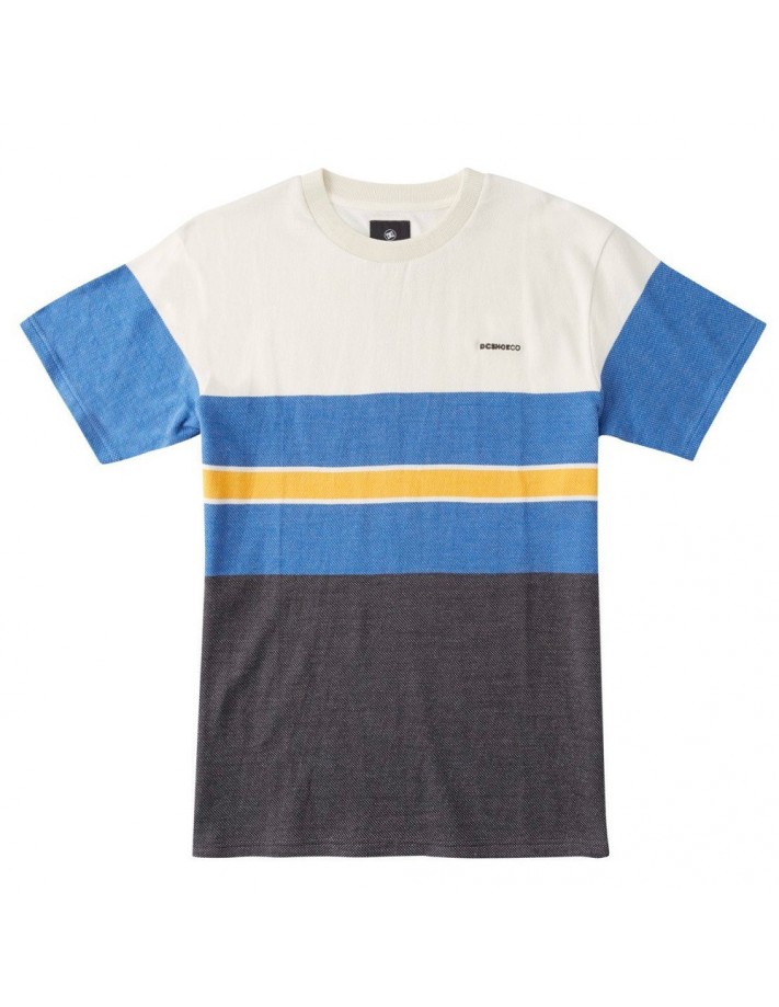 DC SHOES Rally stripe - Blue - T-shirt