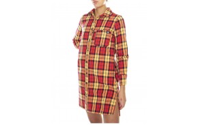 DICKIES New Iberia Dress - Red - Robe - vue de côté