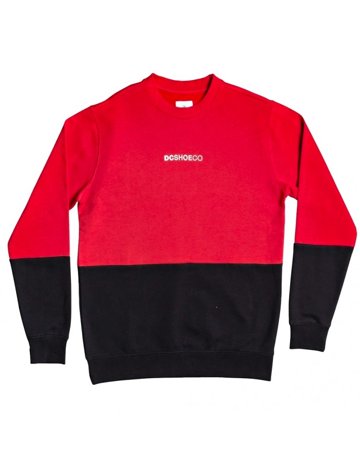 DC SHOES Downing - Rouge - Crewneck avant