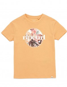 RIP CURL Tallows Tee - Orange - T-shirt Enfants