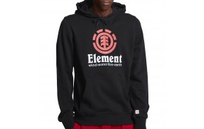 ELEMENT Vertical Hood - Noir - Sweat à capuche devant