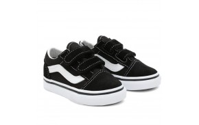 VANS Old Skool - Black/True White - Chaussures de skate Bébé