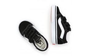 VANS Old Skool - Black/True White - Chaussures de skate Bébé