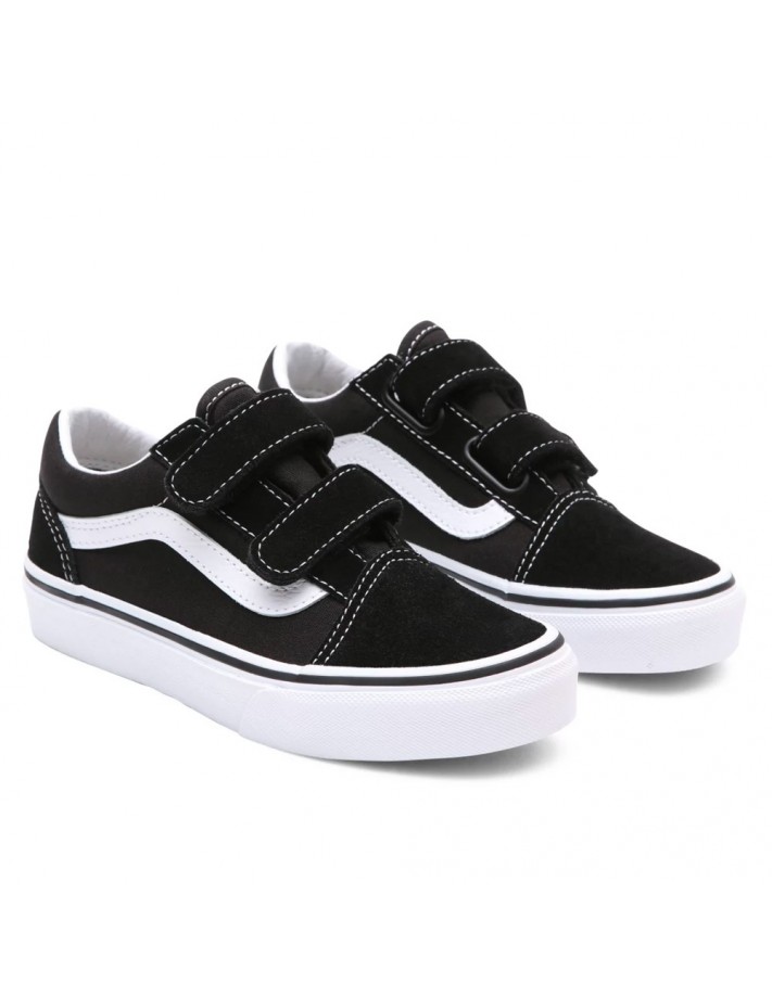 VANS Old Skool Nero Bianco vero Scarpe da skate per bambini