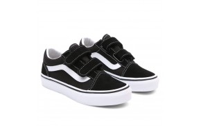 VANS Old Skool - Black/True White - Chaussures de skate Enfants