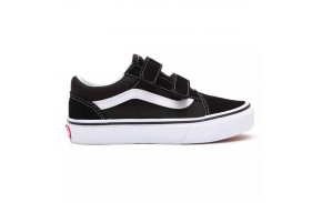 VANS Old Skool - Black/True White - Chaussures de skate Enfants