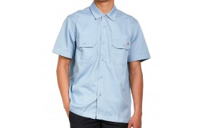 DICKIES Wolverton - Bleu - Chemise à manches courtes