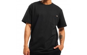 DICKIES Porterdale - Noir - T-shirt de face